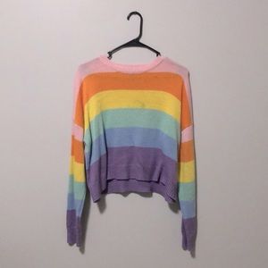 Rainbow Forever 21 Sweater